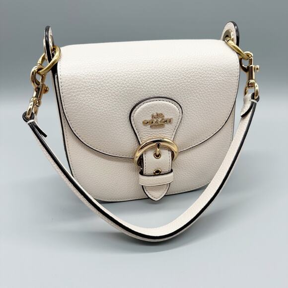 Leather Coach Kleo 17 Convertible Purse Bag & Mini Skinny ID Card Case - Picture 2 of 13